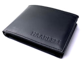 HAARLEM Men LEER 29500 Leather Wallet Black